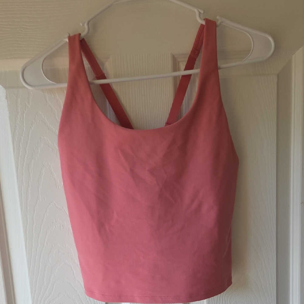 Old Navy Pink Sports Bra L Power Soft Light Support